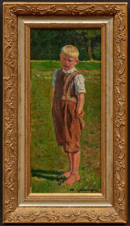 Friedrich Kallmorgen. Portrait of a Barefooted Boy - photo 2