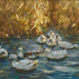 Alexander Max Koester. Ducks in Glowing Autumn Reed - Auction prices