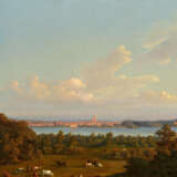 Wilhelm Riefstahl. View from the 'Kuhbrücke' Bridge near Neustrelitz across Lake Zierker to the Town and Town Church - photo 1