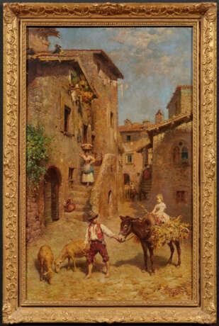 Francesco Bergamini. Italian Street Scene - photo 2 Francesco Bergamini. Italian Street Scene - photo 2