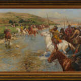 Franz Roubaud. Circassian Equestrian Army During the Crossing of the River Course - photo 2