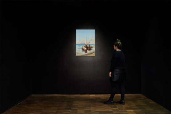 Franz Roubaud. Fishermen Hauling in Their Catch on the Black Sea Coast - фото 4