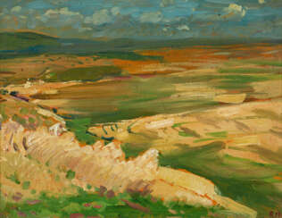Robert Hermann Sterl. Hessian Harvest Landscape