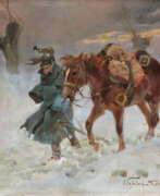 Wojciech Kossak. Wojciech Kossak. In the Snow Storm