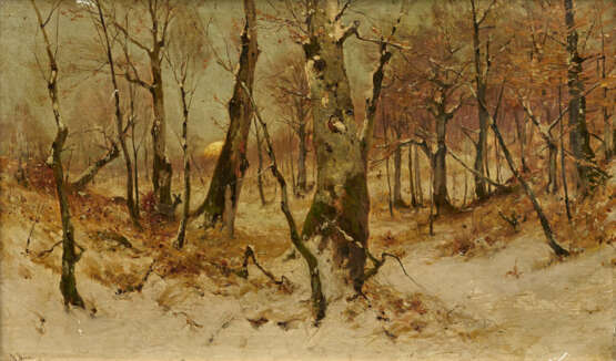 Walter Moras. Dusk in Wintry Forest - Foto 1 Walter Moras. Dusk in Wintry Forest - Foto 1