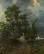 Karl Hauptmann. Karl Hauptmann. Black Forest Landscape in a Lightning Storm