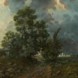 Karl Hauptmann. Black Forest Landscape in a Lightning Storm - Maintenant aux enchères
