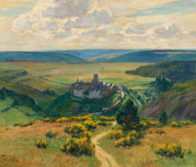 Fritz von Wille. View of Reifferscheid with Blooming Broom