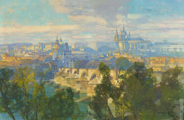 Jaroslav Setelík. Prague. View of Hradcany