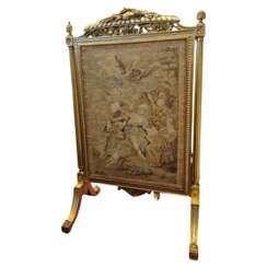Louis XV style gilded wood firescreen, 19th century
