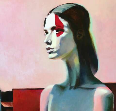 Portrait de fille Toile 21th century - photo 2