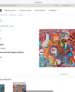 Aperçu. Painted Globe with a Rock Crystal and a Base in Gilt Bronze