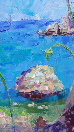 “On the Mediterranean sea.” Canvas Oil paint Landscape painting 2018 - photo 3