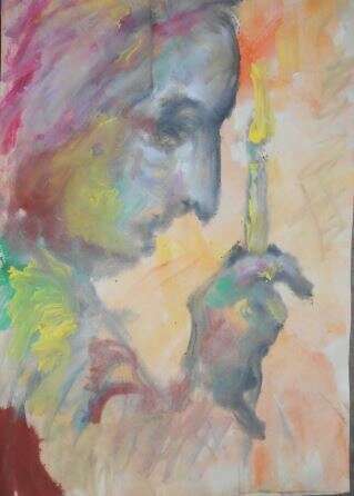 Доброе вино Papier Technique mixte Абстрактный субъективизм Image thématique - photo 2