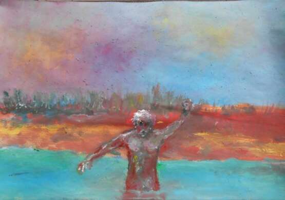 Не заводи баркас ! Бумага Смешанная техника Сюжетно-тематическая картина - фото 1 Не заводи баркас ! Бумага Смешанная техника Сюжетно-тематическая картина - фото 1