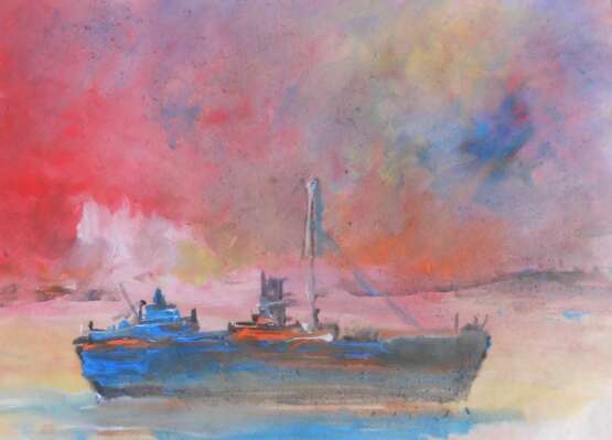 Paper, Mixed media, Абстрактный субъективизм, Marine art - photo 1 Paper, Mixed media, Абстрактный субъективизм, Marine art - photo 1