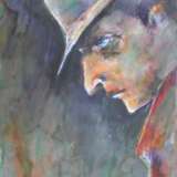 Незнакомец в шляпе Бумага Смешанная техника Абстрактный субъективизм Сюжетно-тематическая картина - фото 1 Незнакомец в шляпе Бумага Смешанная техника Абстрактный субъективизм Сюжетно-тематическая картина - фото 1