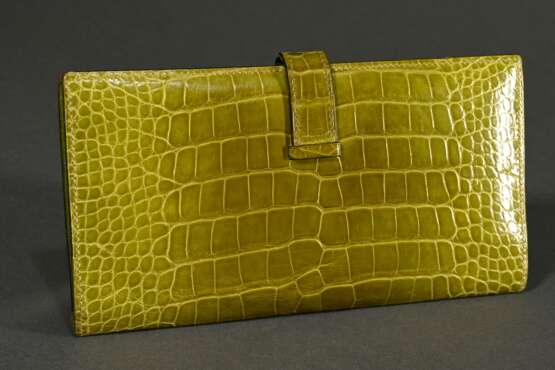 Hermès "Béarn Soufflet" Brieftasche aus hellgrünem… - Foto 2 Hermès "Béarn Soufflet" Brieftasche aus hellgrünem… - Foto 2