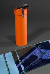 Hermès Seiden Maxi Twilly in Blau- und Grüntönen, …