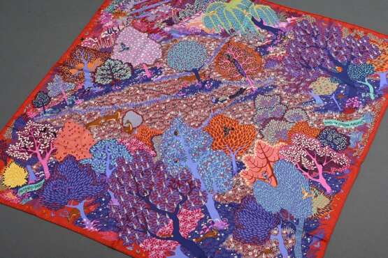 Hermès Seiden Carré "Dans un jardin anglais", viel… - Foto 1 Hermès Seiden Carré "Dans un jardin anglais", viel… - Foto 1