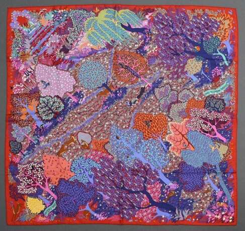 Hermès Seiden Carré "Dans un jardin anglais", viel… - Foto 2 Hermès Seiden Carré "Dans un jardin anglais", viel… - Foto 2