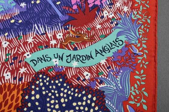 Hermès Seiden Carré "Dans un jardin anglais", viel… - Foto 4 Hermès Seiden Carré "Dans un jardin anglais", viel… - Foto 4