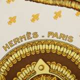 Hermès Seiden Carré "Selles a Housse" in bordeaux/… - Foto 4
