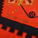 Hermès Seiden Carré "La mécenique des idées" in ro… - Foto 3