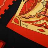 Hermès Seiden Carré "La mécenique des idées" in ro… - Foto 4