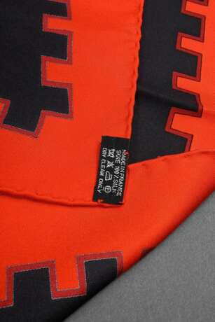 Hermès Seiden Carré "La mécenique des idées" in ro… - Foto 5