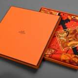 Hermès Seiden Carré "La mécenique des idées" in ro… - Foto 6