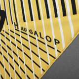 Hermès Seiden Dreieckstuch "H Au Galopp" in gold/s… - Foto 5
