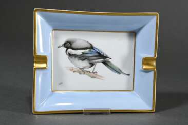 Hermès Aschenbecher mit polychromem Dekor "Spatz" …