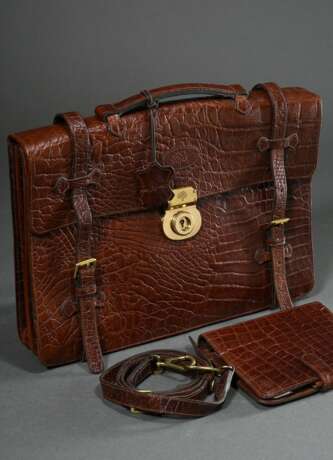 2 Pieces Mulberry briefcase (30x39x5.5cm) and plan… - фото 1