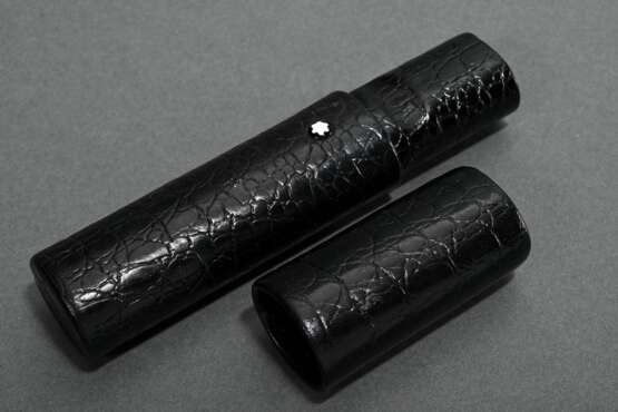 2 Various original black Montblanc cases: 1x embos… - photo 4 2 Various original black Montblanc cases: 1x embos… - photo 4