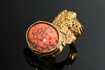 Yves Saint Laurent costume jewellery ring with lar…
