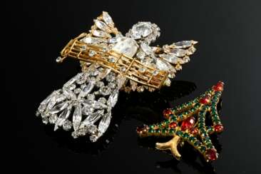 2 Diverse Teile Weihnachts-Modeschmuck Nadeln aus …