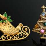 2 Various pieces of Christmas costume jewellery ca… - photo 1