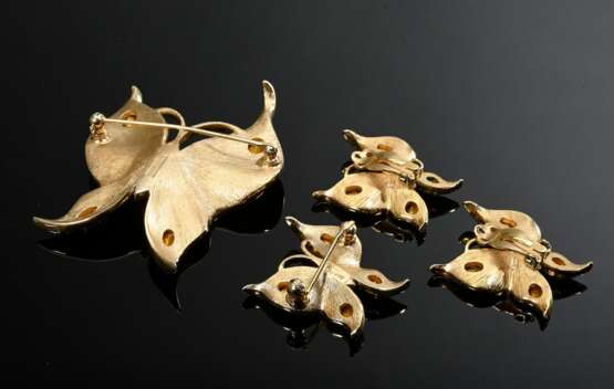 4 Pieces of vintage jewellery set ‘Tropical Butter… - photo 2