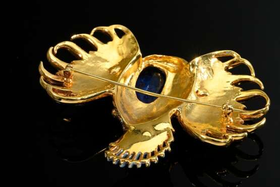 Gold-plated vintage costume jewellery pin with ena… - photo 2 Gold-plated vintage costume jewellery pin with ena… - photo 2