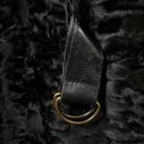 Black wide-tail waistcoat with leather buckle acro… - photo 2