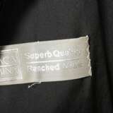 Dark brown plucked Saganerz short coat with shawl … - фото 3