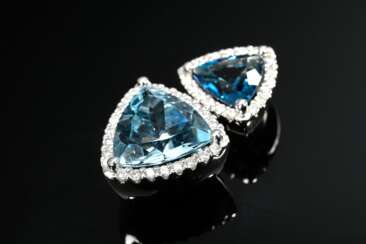 Moderner Burkhardt + Bischoff Weißgold 585 Anhänge…