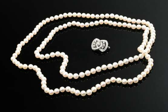 2 pieces of jewellery: endless white rose Akoya cu… - photo 1 2 pieces of jewellery: endless white rose Akoya cu… - photo 1