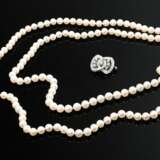 2 pieces of jewellery: endless white rose Akoya cu… - photo 1