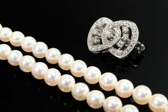 2 pieces of jewellery: endless white rose Akoya cu… - photo 4 2 pieces of jewellery: endless white rose Akoya cu… - photo 4