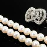 2 pieces of jewellery: endless white rose Akoya cu… - photo 4