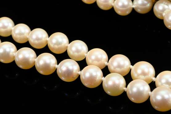 2 Teile Perlschmuck: Zuchtperlenkette mit integrie… - Foto 3 2 Teile Perlschmuck: Zuchtperlenkette mit integrie… - Foto 3