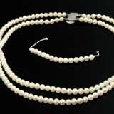 Double strand freshwater cultured pearl necklace w… - photo 1