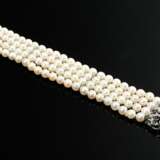 Classic four-row cultured pearl bracelet with 750 … - фото 1